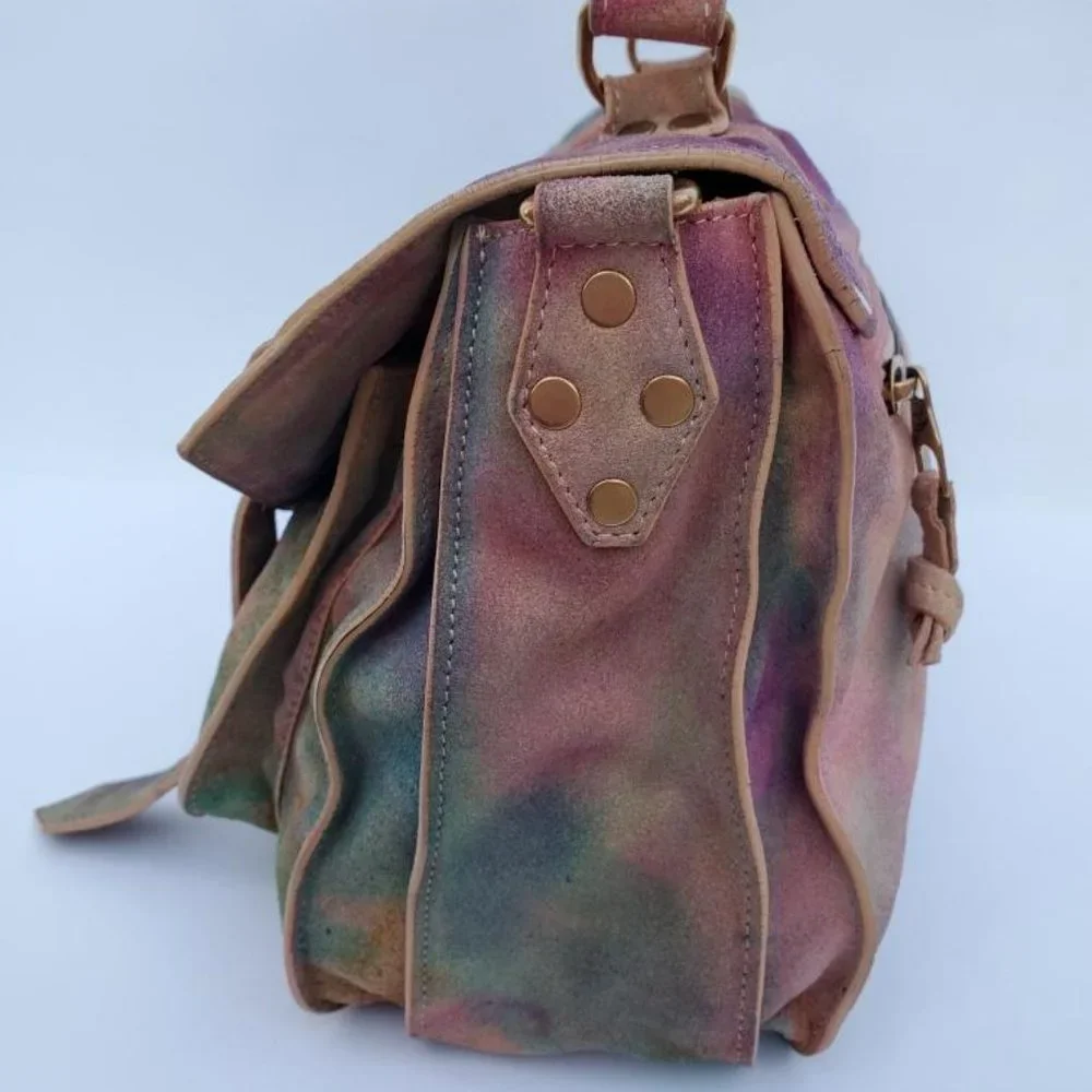 Proenza Schouler PS1 bag suede rainbow red pink green blue yellow orange purple - Picture 3 of 14